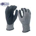 NMSAFETY ANSI A6 anti cut nitrile coated gloves